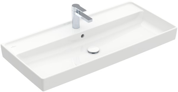 Villeroy & Boch Collaro 1000mm Vanity Basin with 1 Tap Hole & Overflow - White Alpin (CeramicPlus)