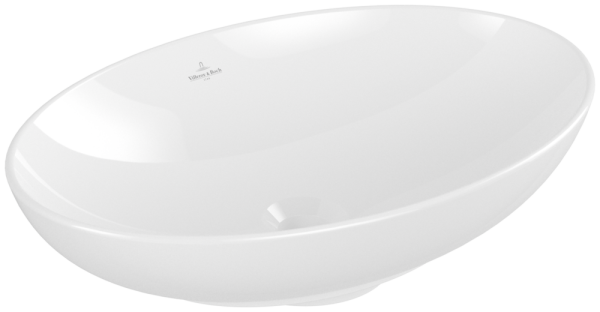 Villeroy & Boch Loop & Friends 560 x 380mm Oval Countertop Basin with Overflow - Stone White