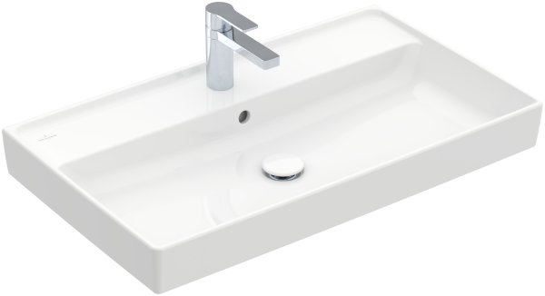 Villeroy & Boch Collaro 800mm Vanity Basin with 1 Tap Hole & Overflow - White Alpin (CeramicPlus)