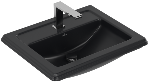 Villeroy & Boch Hommage 630mm 1 Tap Hole Inset Basin - Black