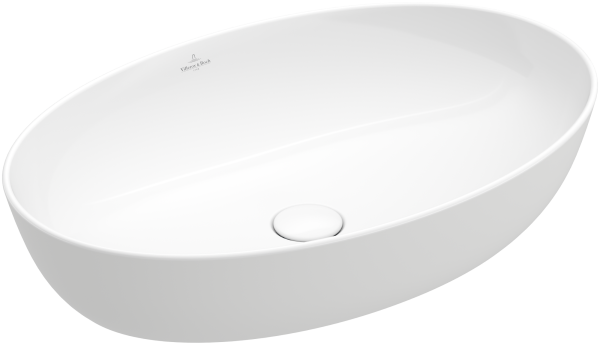 Villeroy & Boch Artis 610 x 410mm Oval Countertop Basin without Overflow - White Alpin