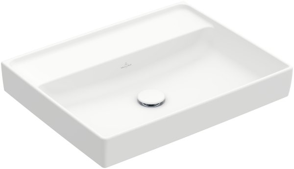 Villeroy & Boch Collaro 600mm Basin with 0 Tap Holes & without Overflow - Stone White (CeramicPlus)