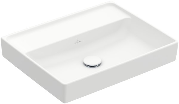 Villeroy & Boch Collaro 550mm Basin with 0 Tap Holes & without Overflow - Stone White (CeramicPlus)