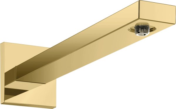 Hansgrohe Shower Arm E 39cm with Rectangular Shaft - Polished Gold-Optic