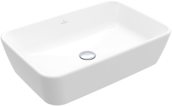 Villeroy & Boch Architectura 600mm Rectangular Countertop Basin with Overflow - White Alpin