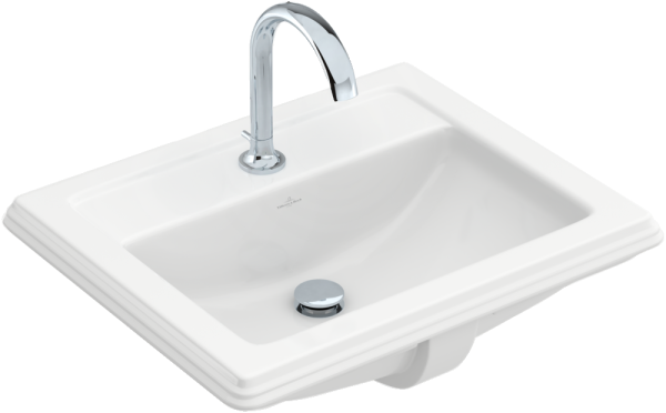 Villeroy & Boch Hommage 630mm 1 Tap Hole Inset Basin - White Alpin