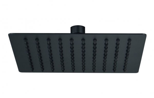 Purity Collection 200mm Square Showerhead - Matt Black