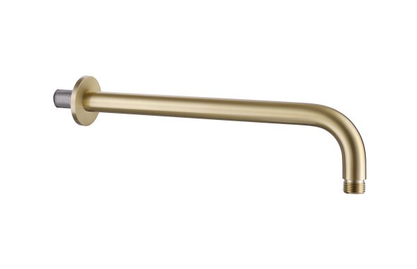 The White Space 300mm Brass Wall Arm - Brushed Brass