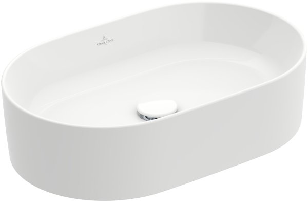 Villeroy & Boch Collaro 560mm Oval Countertop Basin without Overflow - White Alpin