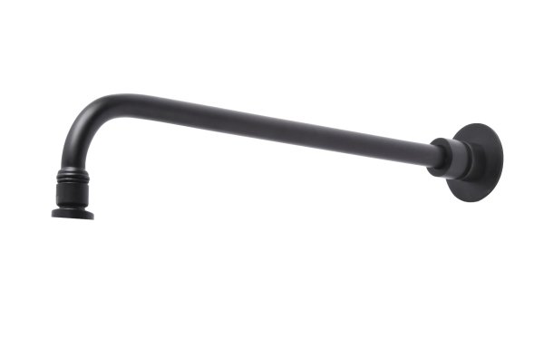 Tavistock Round 460mm Adjustable Shower Arm - Matt Black