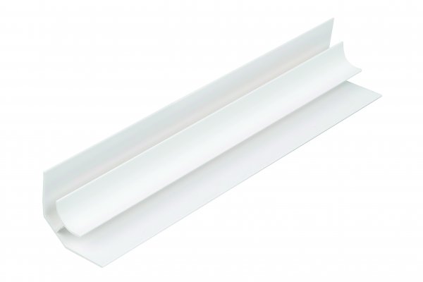 Zest Pvc Internal Corner For Use with 5mm Panels - 2600mm x 6.2mm - White