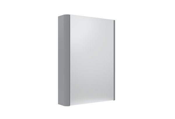 Tavistock Compass 500mm Mirrored Wall Cabinet - Light Grey