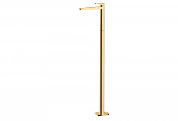 RAK Petit Round Floor Standing Basin Mixer - Gold