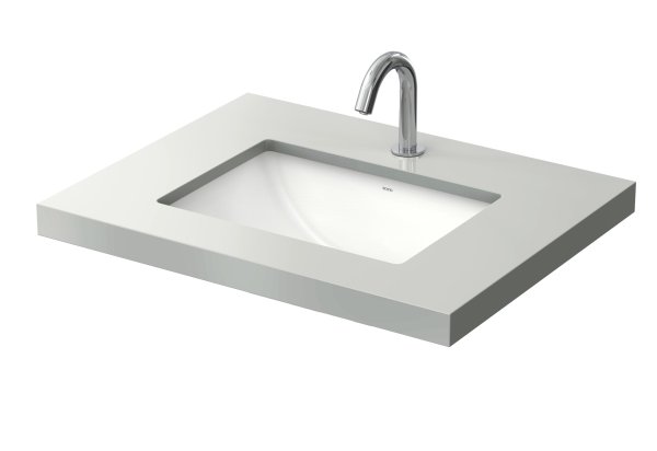 TOTO WU 600mm Square Under-Countertop Basin with Overflow