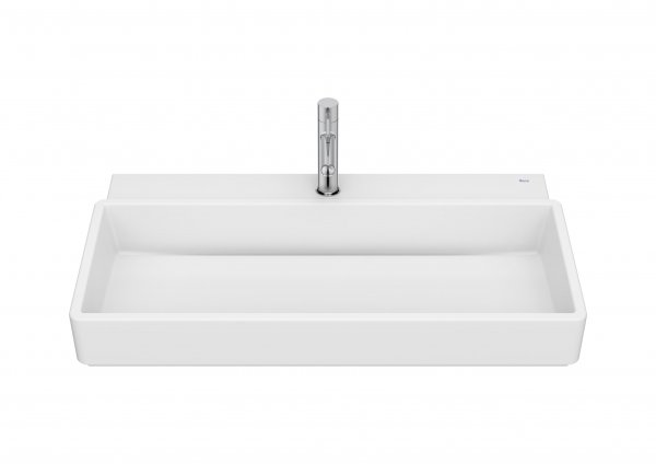 Roca Tura 800mm Wall-Hung Basin - Matt White