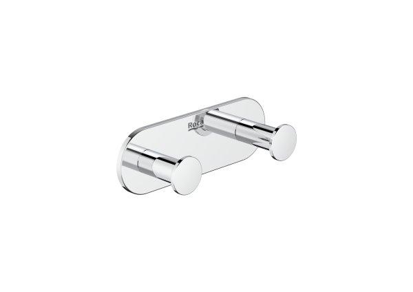 Roca Hotels Round Double Robe Hook - Chrome