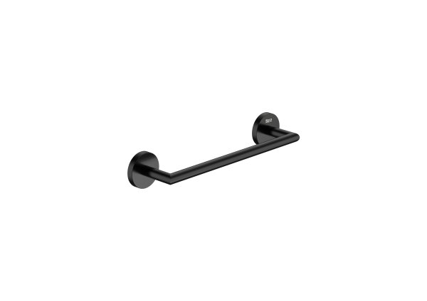 Roca Hotels Round 300mm Towel Rail - Matt Black