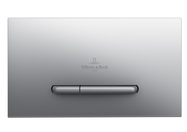 Villeroy & Boch ViConnect 300S Dual Flush Plate - Brushed Chrome