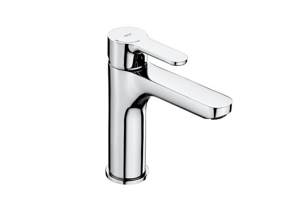 Roca L20 Smooth Body Medium Neck Basin Mixer with XL Handle