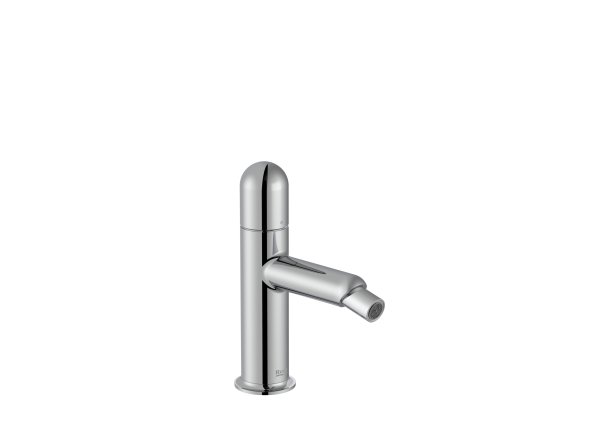 Roca Nu Bidet Mixer with Dome Handle - Chrome