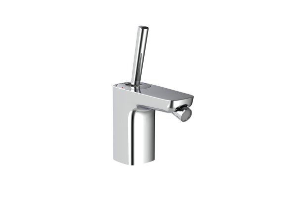 Roca Pals Single Lever Bidet Mixer with Pop-Up Waste - Chrome