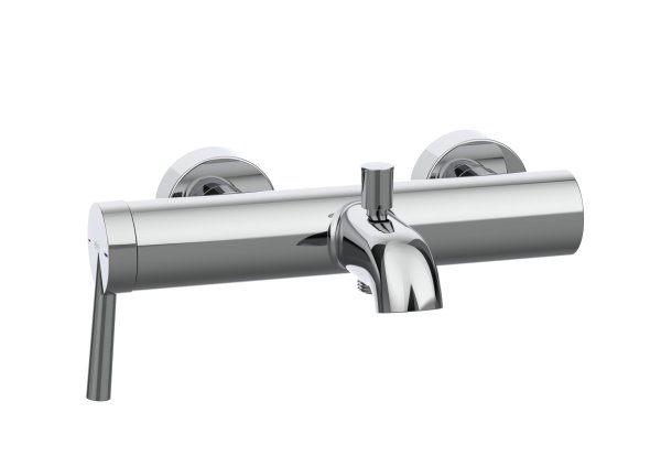 Roca Pals Wall-Mounted Bath/Shower Mixer - Chrome