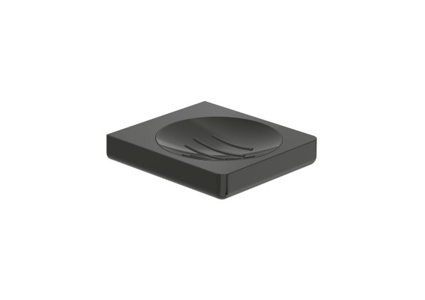 Roca Tempo Wall-Mounted Soap Dish - Titanium Black