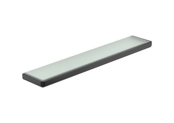 Roca Tempo 600mm Shelf - Brushed Titanium Black