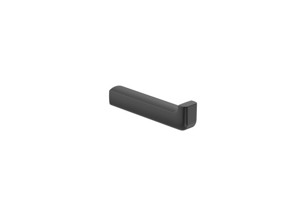 Roca Tempo Spare Toilet Roll Holder - Brushed Titanium Black