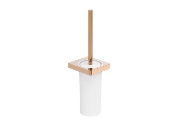 Roca Tempo Wall-Mounted Toilet Brush - Rose Gold