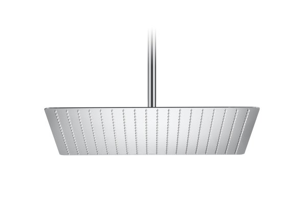 Roca Rainsense 500mm Extra Slim Square Rain Shower Head - Chrome