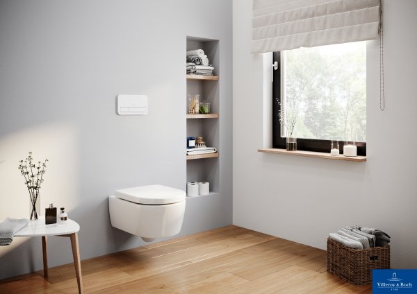 Villeroy & Boch Viconnect Pro 2.0 Wall Installation Frame Bundle with Avento WC & White Flush Plate