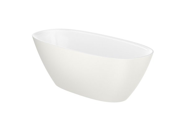 Roca Ariane 1650mm Stonex Oval Bath with Click-Clack Waste - Beige