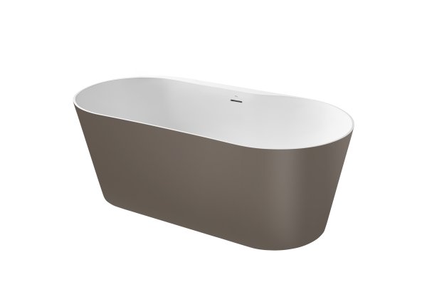 Roca Raina 1600mm Freestanding Oval Bath - Coffee