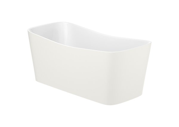 Roca Maui 1550mm Rectangular Freestanding Bath with Click-Clack Waste - Beige