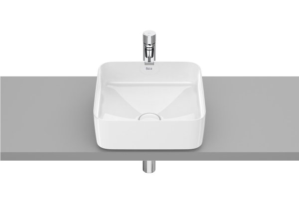 Roca Inspira 370mm Square Countertop Basin - White