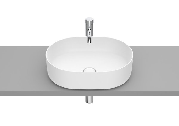 Roca Inspira 500mm Round Countertop Basin - Matt White