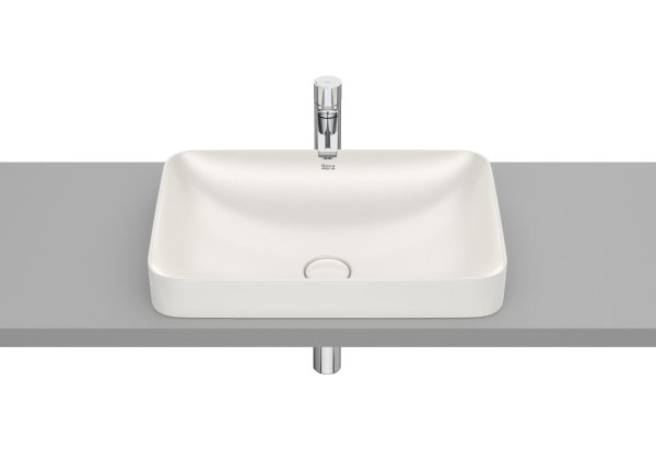 Roca Inspira 550mm Square Inset Basin - Beige