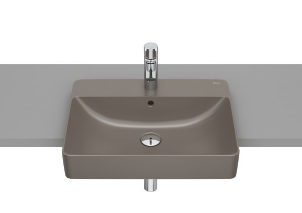 Roca Inspira 550mm Semi Recessed Basin - Coffee