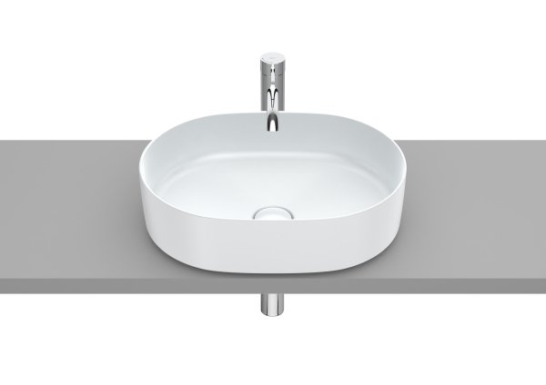 Roca Inspira 500mm Round Countertop Basin - Pearl