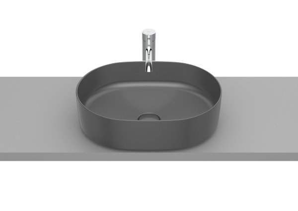 Roca Inspira 500mm Round Countertop Basin - Onyx