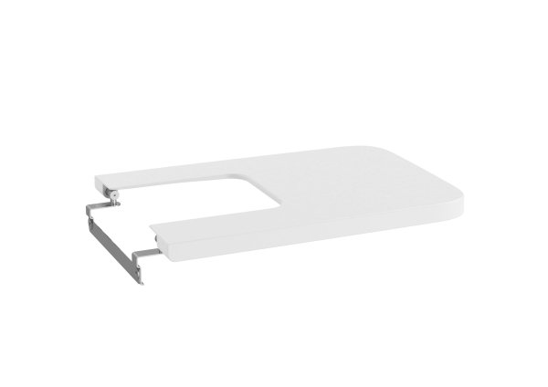 Roca Inspira Square Soft-Close Bidet Seat - Matt White