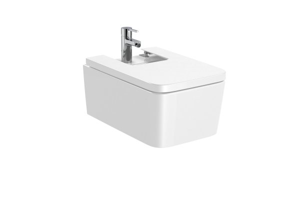 Roca Inspira Square Wall-Hung Bidet - White