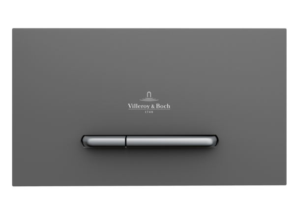 Villeroy & Boch ViConnect 300S Dual Flush Plate - Matt Anthracite