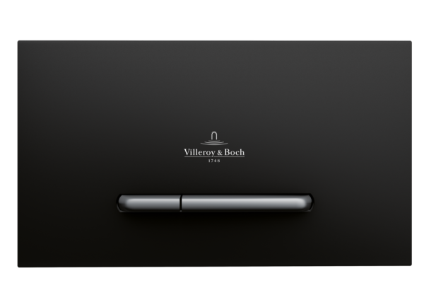 Villeroy & Boch ViConnect 300S Dual Flush Plate - Matt Black