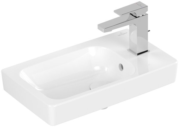 Villeroy & Boch Architectura 480mm Right Hand Basin with Overflow - White Alpin