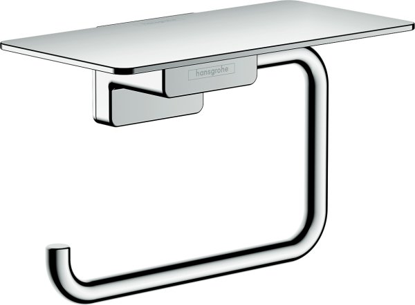 Hansgrohe Addstoris Roll Holder with Shelf - Chrome