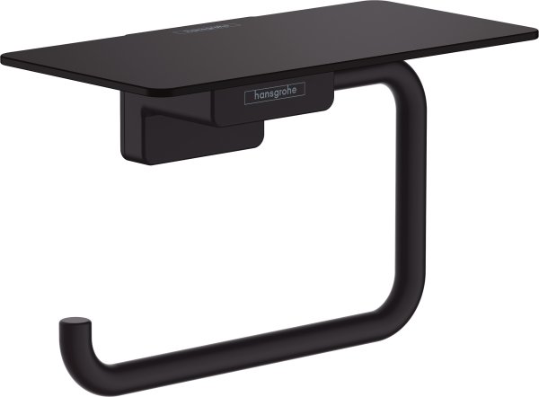 Hansgrohe Addstoris Roll Holder with Shelf - Matt Black