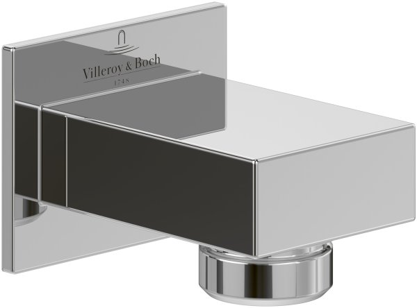 Villeroy & Boch Universal Square Shower Wall Outlet - Chrome