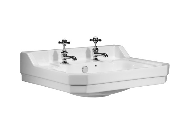 Tavistock Vitoria 600mm 2 Tap Hole Basin